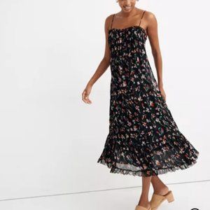 Madewell Cami Ruffle-Hem Floral Maxi Dress 0